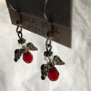 SALE💲 CRYSTAL ANGEL EARRINGS